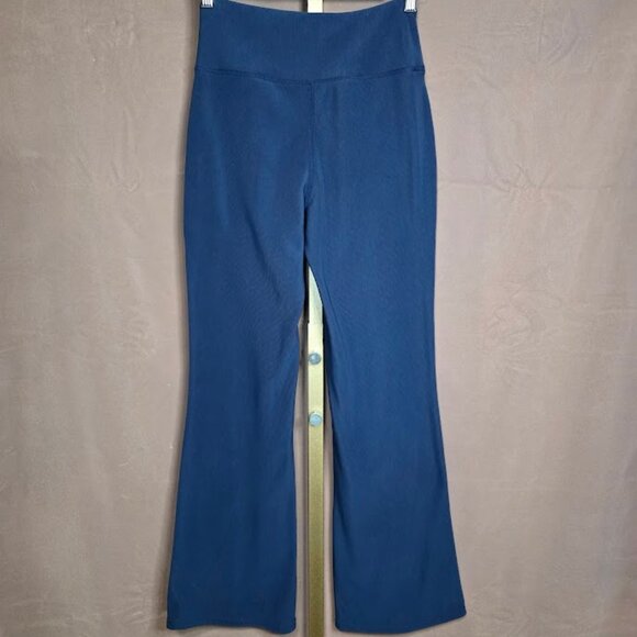 Move Theory Flare Leggings w/ Pockets Blue S - Picture 7 of 9